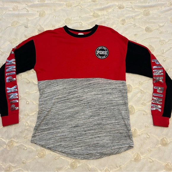 PINK Victoria's Secret Shirt Collection - Red, Pink, Gray bundle - Picture 2 of 12